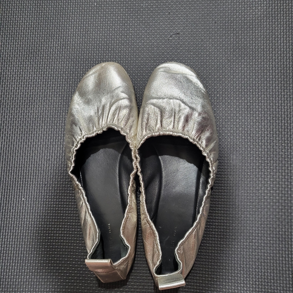 Celine Silver Flats